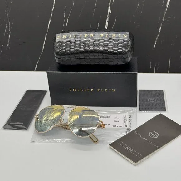 NEW SPP048M 033M PHILIPP PLEIN SEVENTIES MEN PHILIPP PLEIN SUNGLASSES